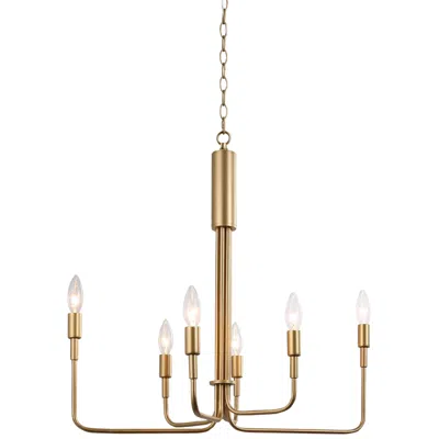 L.n.c. Lnc Lighting Sarla 25" Wide Gold Metal 6-light Chandelier