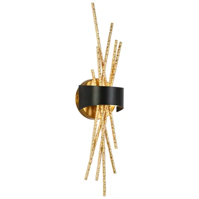 L.n.c. Lunara 5.1" Wide Gold Black 1-light Led Wall Sconce