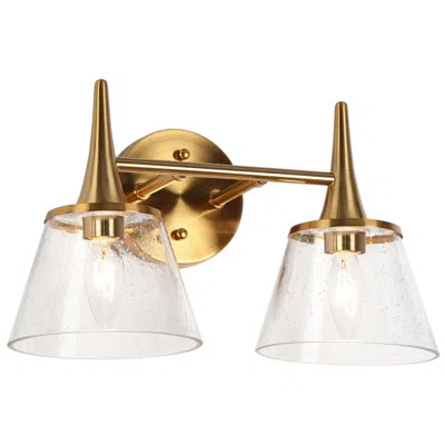 L.n.c. Malie 2-light 14.2" Wide  Gold Bath Light