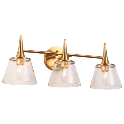 L.n.c. Malie 3-light 22.4" Wide  Gold Bath Light
