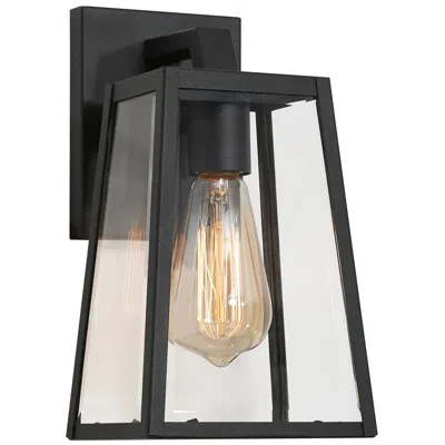 L.n.c. May 11" High Textured Black Outdoor Wall Light