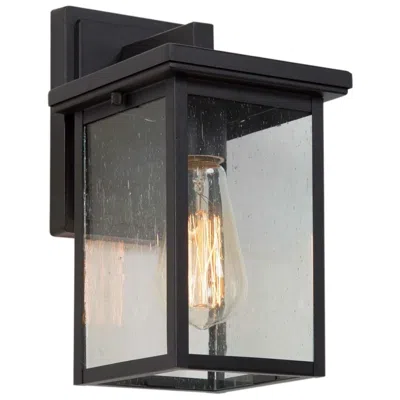 L.n.c. Melanthius 10 1/2" High Textured Black Outdoor Wall Light