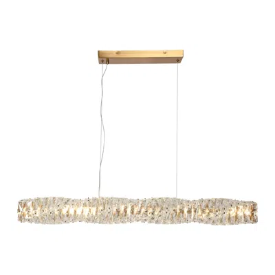 L.n.c. Pennieway 38 1/2" Wide Gold Led Island Chandelier