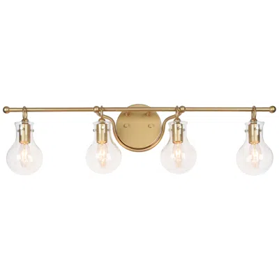 L.n.c. Phosphenes 30 3/4" Wide Matte Gold 4-light Bath Light