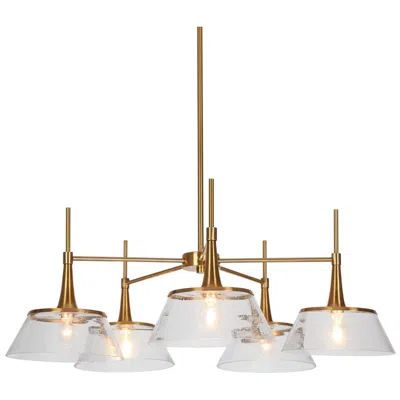 L.n.c. Quoridan 31 1/2" Wide Plating Brass 5-light Chandelier