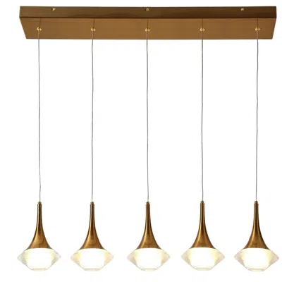 L.n.c. Rilistenica 5-light Led Acrylic Island Pendant Light