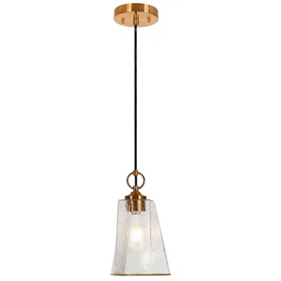 L.n.c. Sduiaor 6.3" Wide Gold 1-light Pendant Light