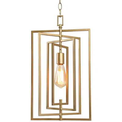 L.n.c. Sinfi 11 3/4" Wide Gold Metal Geometric Mini Pendant Light
