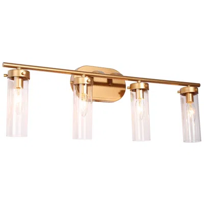 L.n.c. Slin 4-light 28" Wide Gold Bath Light