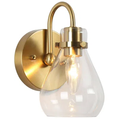 L.n.c. Thimbleweed 8 1/4" High Plating Brass Wall Sconce