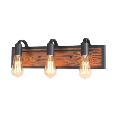 L.n.c. Tur 3-light 21.3" Wide Brown Bath Light