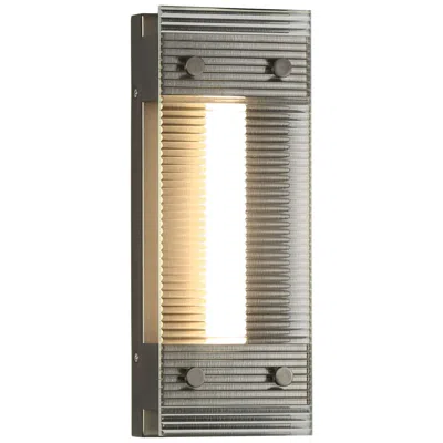 L.n.c. Vexera 4.7" Wide Black Brushed 1-light Led Rectangular Wall Sconce