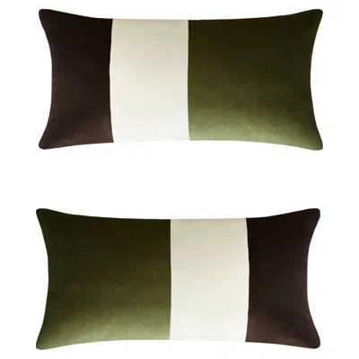 Pre-owned Lo Decor Couple Bed Collection Triple Black White Green