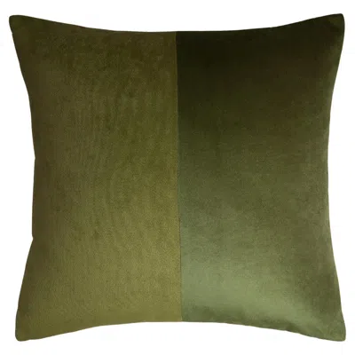 Pre-owned Lo Decor Double Green Cushion