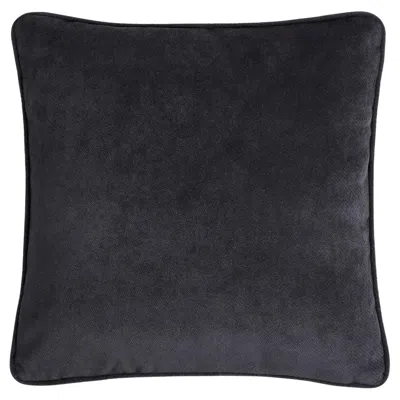 Pre-owned Lo Decor Happy Frame Black Velvet Square Cushion
