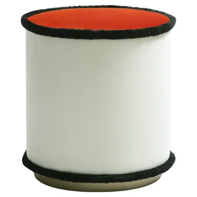 Pre-owned Lo Decor Il Pouf Graphic Brick In Gray