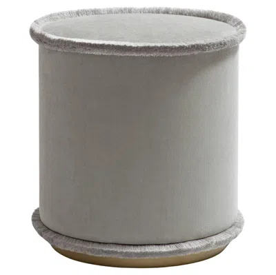 Pre-owned Lo Decor Il Pouf Tone On Tone Perl In Gray