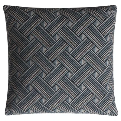 Pre-owned Lo Decor Rock Collection Cushion Teal In Green