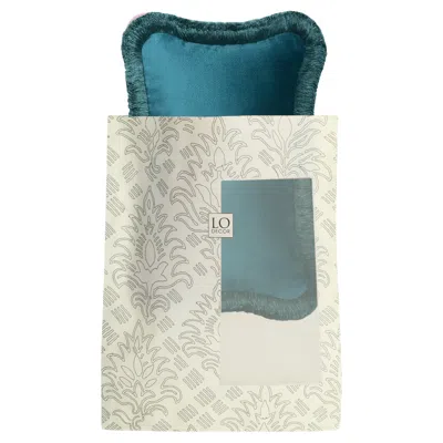 Pre-owned Lo Decor The Gift Micro Pillow Blue