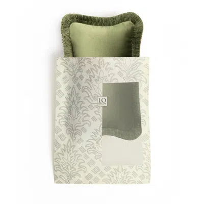 Pre-owned Lo Decor The Gift Micro Pillow Green