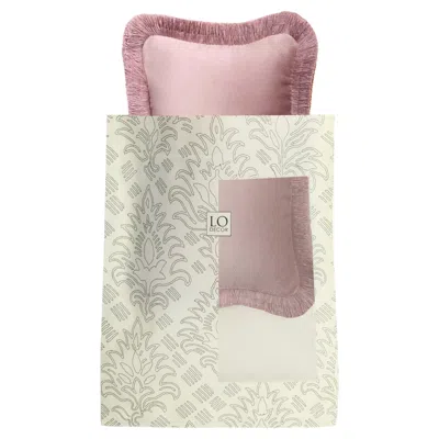 Pre-owned Lo Decor The Gift Micro Pillow Pink