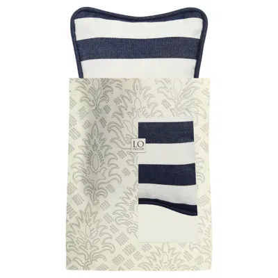 Pre-owned Lo Decor The Outdoor Gift Micro Pillow Blue