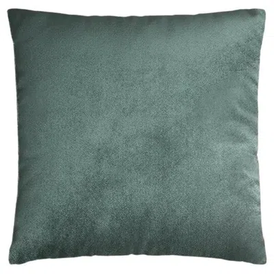 Pre-owned Lo Decor Velvet Plain Teal Coloured Cushion Whithout Frame In Green