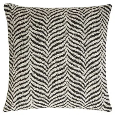 Pre-owned Lo Decor Zebra Black Cushion