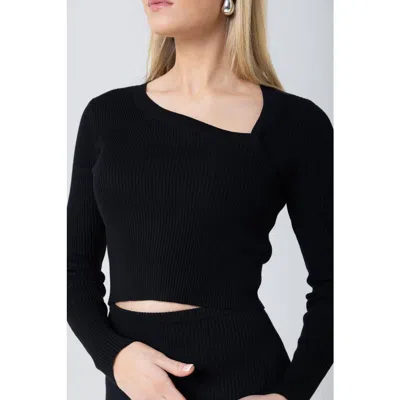 Lo+jayne The Cut Out Luxe Knit Top
