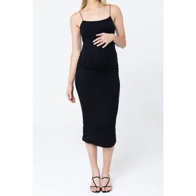 Lo+jayne The Midi Corded Straps Ribbed Dress