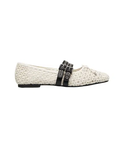 Loafer Ballerine Anna' Ballet Flats In Neutral