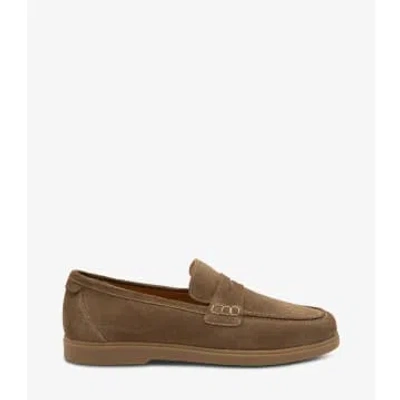 Loake Flint Lucca Suede Loafers In Brown