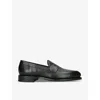 Loake Mens Black Imperial Grained-leather Loafers In Black