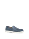 Loake Tuscany Slip-on Suede Loafers In Blue