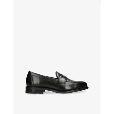 Loake Mens Black Imperial Leather Loafers Eur 41 / 7 Uk