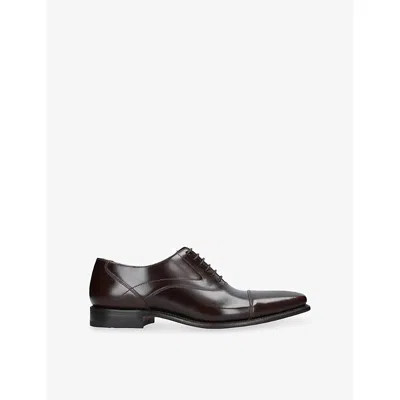 Loake Mens  Sharp Leather Oxford Shoes In Brown