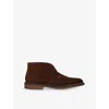 Loake Mens  Sahara Suede Boots In Brown
