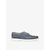 Loake Mens  Sardinia Suede Loafers In Pale Blue