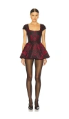 Loba Alana Romper In Black & Red