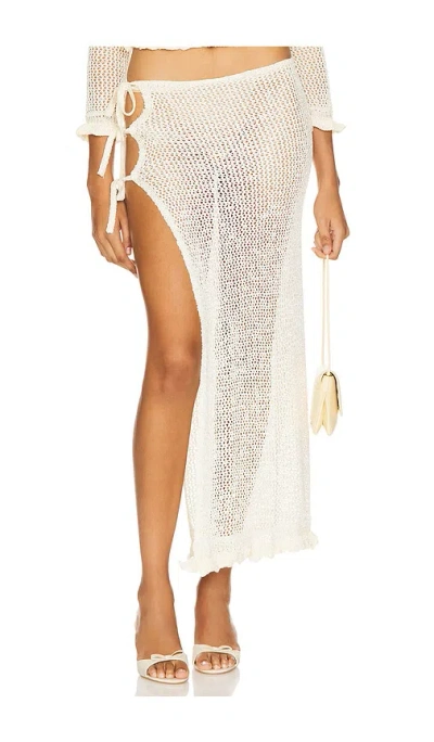 Loba Alexius Sequin Skirt In Ivory