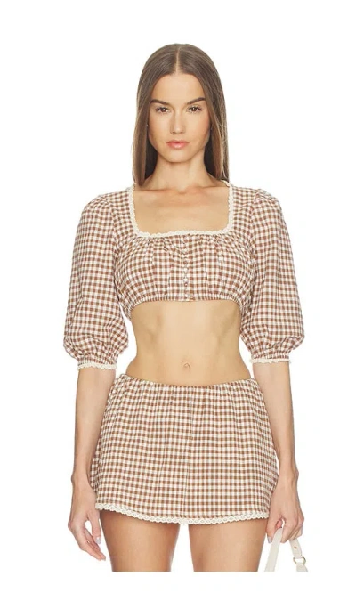 Loba Ann Gingham Top In Multi