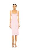 Loba Bonnie Midi Dress In Pink