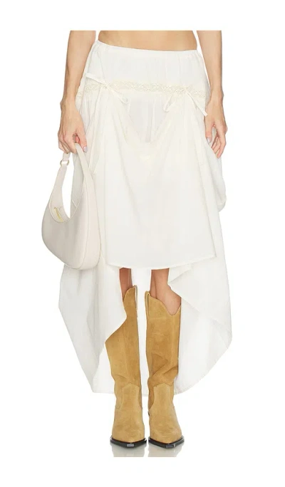 Loba Cecilia Pickup Maxi Skirt In White