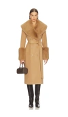 Loba Charlotte Coat In Brown