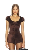 Loba Cherie Top In Brown