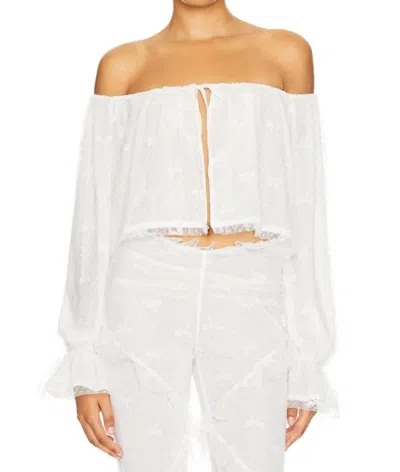 Loba Clare Top In Ivory In White