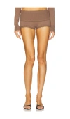 Loba Dolores Mini Short In Taupe