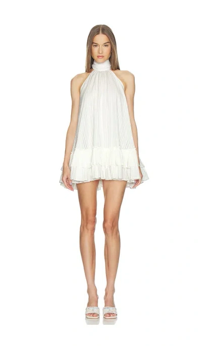 Loba Izzie Babydoll Mini Dress In White