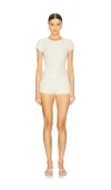 Loba Jane Mini Romper In Ivory