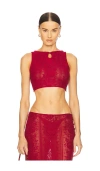 Loba Laura Top In Deep Red